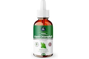 AWM LIFE VITA Chlorophyll Liquid Drops for Water - High Strength - 60ml for 60 Servings - 2 Month Supply of 100mg Liquid Chlorophyll
