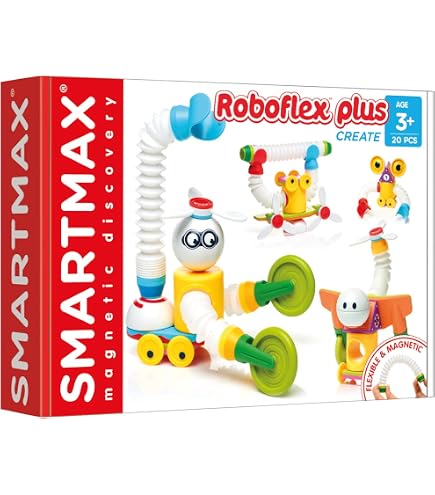 SMARTMAX Build & Roll – Set Costruzioni Magnetico Con Tubi E Sfere, 44 Pezzi – Gioco Educativo 3+ Anni