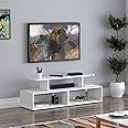 Anikaa Melina Engineered Wood TV Unit/TV Stand/Floor Standing TV Unit/TV Cabinet/TV Entertainment Unit (White) - Ideal for Upto 55"(D.I.Y)