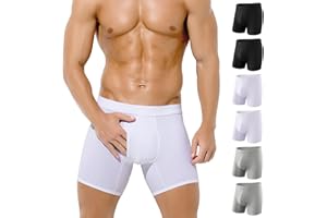 Arjen Kroos Boxers Homme Lot de 6 Coton et Entrejambe Ouvert, Calecon Homme, Confortable et Doux Caleçon