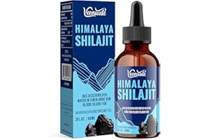 ‎VEENUULE Shilajit Original Himalaya Tropfen, 100% Reine Höchste Potenz Himalaya Shilajit, 5X Konzentration, Ayurvedische Kräute, Praktischer als Harz und Kapseln, Vegan, 60 ml