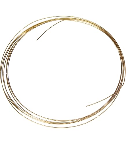 PATIKIL Filo Quadrato Ottone Placcato Oro Morbido Flessibile 20 Calibro