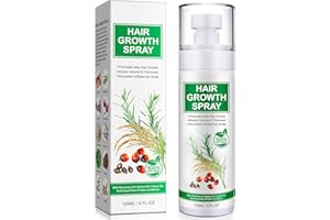 TIUEDU Hair Growth Serum Spray, 120ml Natural Hair Growth Spray With Biotin, Batana, Rosemary, and Castor Oil, Caffeine Ginseng Scalp Care Treatment, Thinning Hair Regrowth Thickening for Women Men
