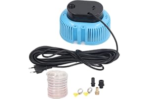 SEAFRONT Pompa per Copertura Piscina 1000 l/h - Sollevamento 3,2 m, Tubo 5 m per Rimozione Acqua Rapida e Svuotamento Efficientе