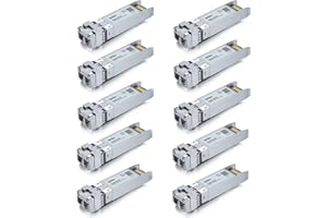 ipolex 10G SFP+ Multimode LC Transceiver, 10GBase-SR Mini GBIC Module Compatible with Cisco SFP-10G-SR, Ubiquiti UF-MM-10G, TP-Link TXM431-SR, Meraki, Netgear etc. (MMF, 850-nm, 300 meters) 10-Pack