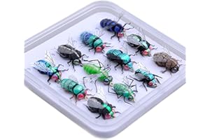 YAZHIDA Fly Fishing Flies kit with Fly Box/Nymphs/Dry Fly,Wet Fly/Streamers/Realistic Flies