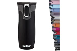 Contigo West Loop Autoseal Travel Mug, Stainless Steel Thermal Mug, Vacuum Flask, Leakproof Tumbler, Coffee Mug with BPA Easy-Clean Lid