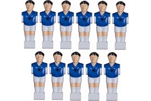 1a-sports Charlsten 11 Football Figures for 16 mm Bars Including Screws and Nuts Complete Set (Blue/White)