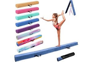 SportBob Viga de Equilibrio Gimnasia 300/270/240 cm, Barra de Gimnasia Plegable Portátil para Entrenamiento con Base de Goma Antideslizante para Niños, Principiantes y Gimnastas Profesionales