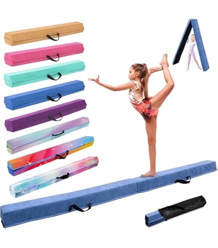 Trave Di Equilibrio Pieghevole FBSPORT 270 Cm - Per Ginnastica Bambini, Altezza 6cm, Rivestita In Floccato - Foto 6