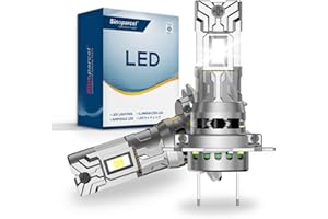 Sinoparcel 2025 H7 LED Headlight Bulb, 500% Brighter Cool White H7 Headlight Bulb for Low/High Beam Headlamp, Fog Light, Built-in Cooling Fan, Canbus Error Free, Pack of 2