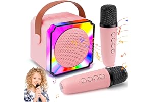 OSIKAY Micro Karaoke Jouet Enfant 3-12 Ans: Cadeau Fille 6 7 8 9 10 11 Ans Micro Sans Fil Karaoke Enfant Jouet Fille 4 5 6 7 Ans Microphone Bluetooth Jeux Enfant 3-6 Ans Fille Cadeau Anniversaire Enfants