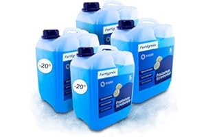 ‎BAUER BLUE BAUER BLUE Scheibenfrostschutz 4x5L Fertig-Mix -20°C, Citrusduft, Hohe Enteiser + Reinigungskraft bis -20 Grad, Gebrauchsfertig – Wischwasser Fertigmix, Frostschutzmittel, Scheibenwasser (20L)