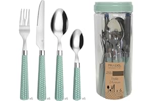 AMEFA Paille Verde Agua - Juego de 24 piezas