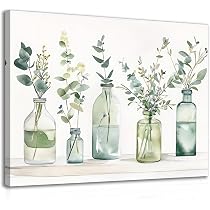 NymphFable Affiche de Décoration Murale Botanique Verte Boho Tropical NymphFable Affiche de Décoration Murale Botanique Verte Boho Tropical