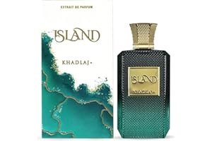 KHADLAJ PERFUMES Khadlaj Island Extrait de Parfum Spray 100ml – Unisex Tropical Fragrance with Bergamot Coconut Pineapple Amber Notes Perfect scent for Men and Women