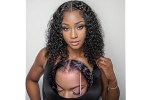 EINBEAUTY Wear and Go Glueless pelucas mujer pelo natural Pre-cortado Pelucas sin pegamento Pre Plucked Hairline Pelucas sin pegamento BOB Nudos Bleacheted actualizado para las Encaje Beginner Friendly 16inch