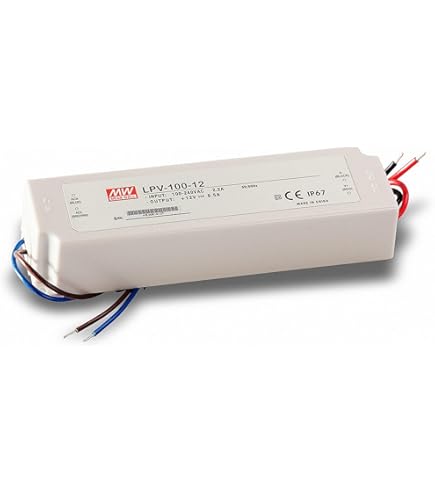 MeanWell - Controlador LED HLG-240H-12A, transformador LED de voltaje