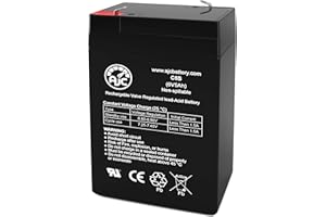AJC Battery Replacement Compatible with Leoch DJW6-4.5S 6V 5Ah Sealed Lead Acid Battery