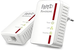 AVM Fritz 20002575 Sieciowy Repeater Sygnału Sieci Bezprzewodowej, 500 Mbit/s, Biały/Czerwony, 2 Urządzenia