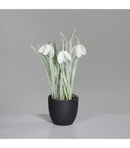 Amazon.de: DPI Kunstblume Schneeglckchen Glockenblume, 20 cm, grn/wei, 1  stck