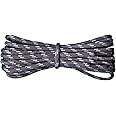 Fabmania® Laces Strong Round Work Boot Laces 3.5mm Grey & Light Grey Fleck Shoelaces for Leisure Walking Hiking Men Women (1 pair)