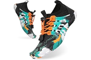 TOLALER Buty kąpielowe dla chłopców i dziewczynek, buty do wody, antypoślizgowe, szybkoschnące, do pływania, na lato, na plażę, basen, do surfowania, buty bare foot