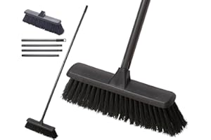 FIT FOR THE JOB Escoba Suave Interior, Ideal Laminados/Vinil/Madera/Baldosas, con Mango