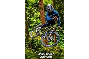 Diario Scuola 2025 2026: Motivo BMX, Pianificatore settimanale appositamente progettato per gli studenti, con un layout che presenta una settimana per due pagine