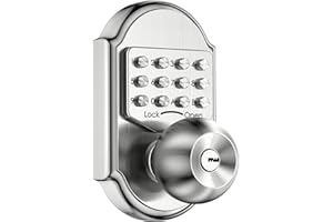 Bravex Keyless Entry Keypad Deadbolt Door Lock - 304 Stainless Steel Sabbath Lock - No Risk of Low Power