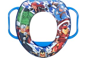 ZAWADI GLOBAL Avengers Siège de toilette rembourré doux avec poignées pour tout-petits et enfants, portable pour les voyages et facile à nettoyer