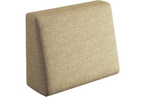 sunnypillow Grand Coussin Dossier pour Canapé Palette Euro Intérieur/Extérieur Appui - 60 x 40 x 20/10cm - plusieures Tailles et Couleurs à Choisir Coussin Matelas en Mousse - Beige