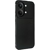 Coverzone Poco X8 Pro Max ile Uyumlu Silikon Kılıf TPU Negro Ultra Slim Fit Karbon Delux