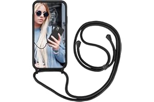 GoodcAcy Handykette Handyhülle für Samsung Galaxy S24,Smartphone Necklace Hülle mit Band Schutzhülle mit Kette zum umhängen Halskette Flüssig Silikon Case für Samsung Galaxy S24,Schwarz