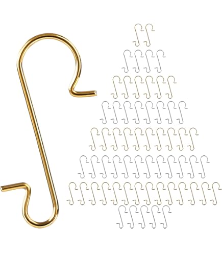 150 Ganci Per Albero Di Natale In Oro E Argento - A Forma Di S Per Palline E Decorazioni