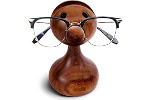 SWACRAFT Wooden Eyeglass Holder Stand—Handmade Bird-Shaped Glasses Holder—Home Living Room Decor Desk Accessories for Office Desk, Spectacle Display Stand, Sunglass Organizer
