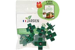 Jarden® Lot de 6 Abreuvoirs Automatiques pour Poules et Oiseaux - Pipettes Anti Nuisibles et Anti Gaspillage - Accessoire pour Poulailler et Enclos de Poules Pondeuses