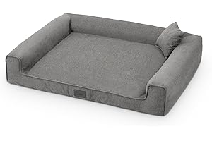EXCLUSIVE BED Legowisko dla psa Sofi | Kanapa, Sofa dla psa| L-XXL (XL| 110x85cm, Szary)