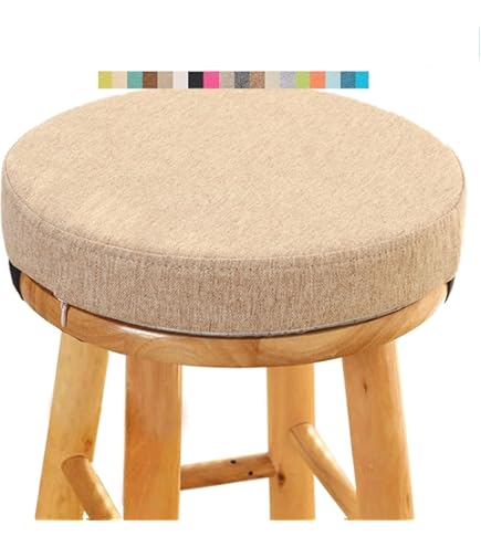Baoblaze Remplacement De Siège De Tabouret De Bar, Dessus De Tabouret De Bar, Coussin Rond De Tabouret De Bar En éponge Douce Et épaisse Pour Salon, Maison, Noir
