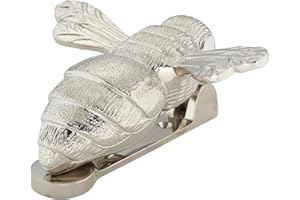 AMSKA INTERNATIONAL Bumble Bee Door Knocker, Brass Material, Various Finishes (2003) (Nickel)