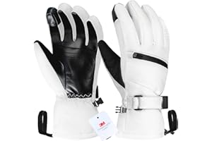 Unigear Guantes de esquí para Hombre y Mujer, 3M Thinsulate, Guantes de Invierno para Pantalla táctil, Guantes térmicos, Impermeables, cálidos, Antideslizantes, para esquí, Snowboard, Patinaje sobre