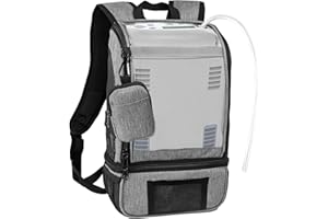 MUROCEA Oxygen Concentrators Backpack - POC Carrying Bag Compatible with Inogen One G3 & G5, Inogen Rove 6, Portable, with Reflective Strips (Grey)