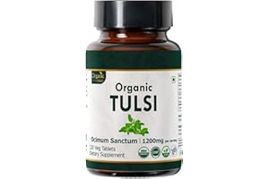 ORGANIC SPREE TULSI 120 Tablets | Holy Basil (Tulsi) | USDA Organic Certified | Organic and Natural 120tab (1)