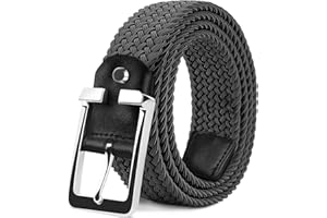 LAKIDAY Ceinture En Tissu, Ceinture Extensible, Ceinture Tressée, Ceinture Tressée Élastique Pour Homme Et Femme, Large Longueur 3,5 Cm 100 Cm Bis 130 Cm