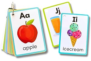 ALBIDAYA ISLAMIC STORE Alphabet Flash Cards Educational ABC Flash Cards, Uppercase and Lowercase Learning Letters, for Toddlers and Preschool