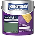Johnstone's - Washable Paint - Forest Stroll - Matt Finish - Emulsion Paint - Highly Durable - Stain Resistant - Non Toxic & Low Odour - 12m2 Coverage per Litre - 2.5L(Packaging may vary)