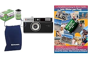 AGFAPHOTO Agfa - Cámara de Fotos analógica de 35 mm, Color Negro