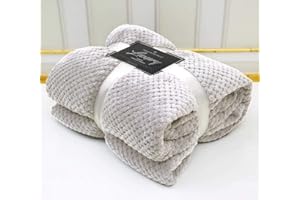 Style Spot Popcorn Throws Cuddly Cosy Soft Warm Fleece Blanket For Couch Sofa & Bed 2 Seater Sofa Cover 3 Seater Sofa Throw Large Luxury Throws Double & King Size (Silver, King: 200 X 240)