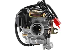 ‎YAOBLUESEA YAOBLUESEA 18mm Roller Vergaser + Ansaugstuten für Rex RS 400/RS 450/RS 460/GY6 50cc/GY6 60cc Inkl. E-Choke