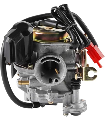 Kefflum Carburatore, 18mm Carburatore a Rulli per Rex RS 400 / RS 450 / RS 460 / GY6 50cc E-Choke